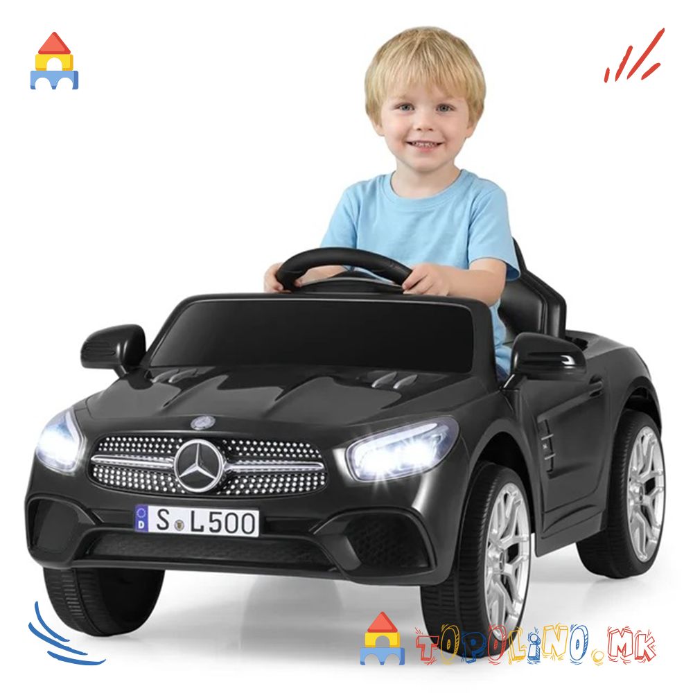Автомобил на Акумулатор Mercedes SL500 Црн - Image 2