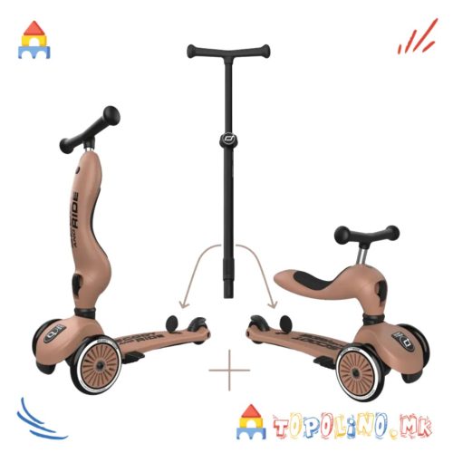 Тротинет Highwaykick 1 Push and Go Mocha – Scoot & Ride