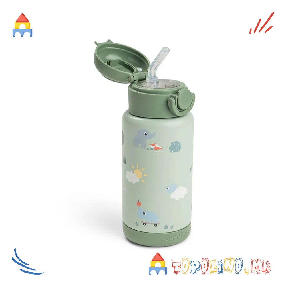 Термос со Цевка Парк Зелена 340ml – Done By Deer