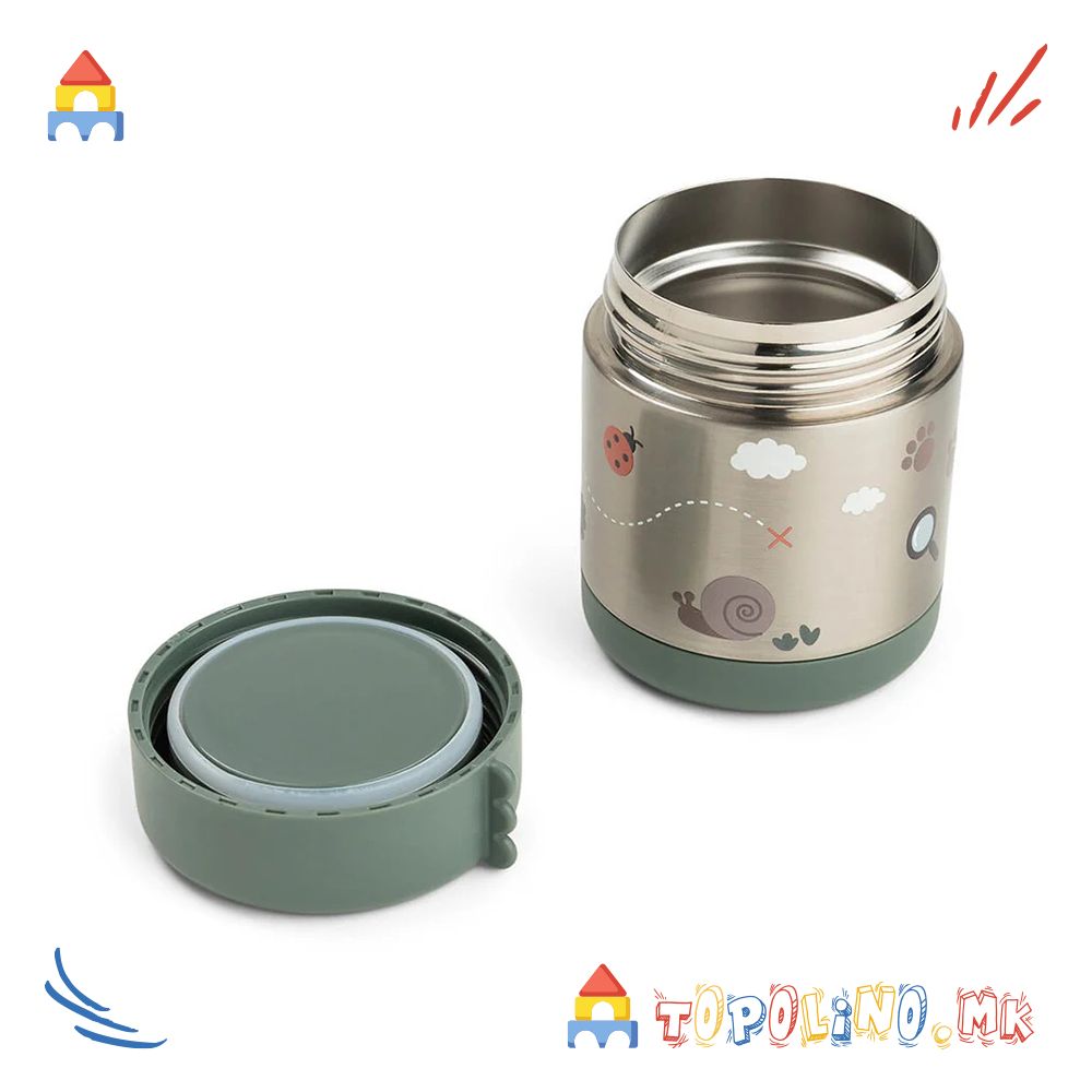 Сад за Храна Термо Tiny Trails 300ml Зелен – Done By Deer