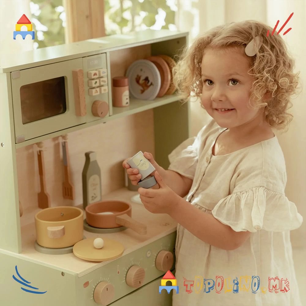Дрвена Играчка Кујна Mint - Little Dutch - Image 2