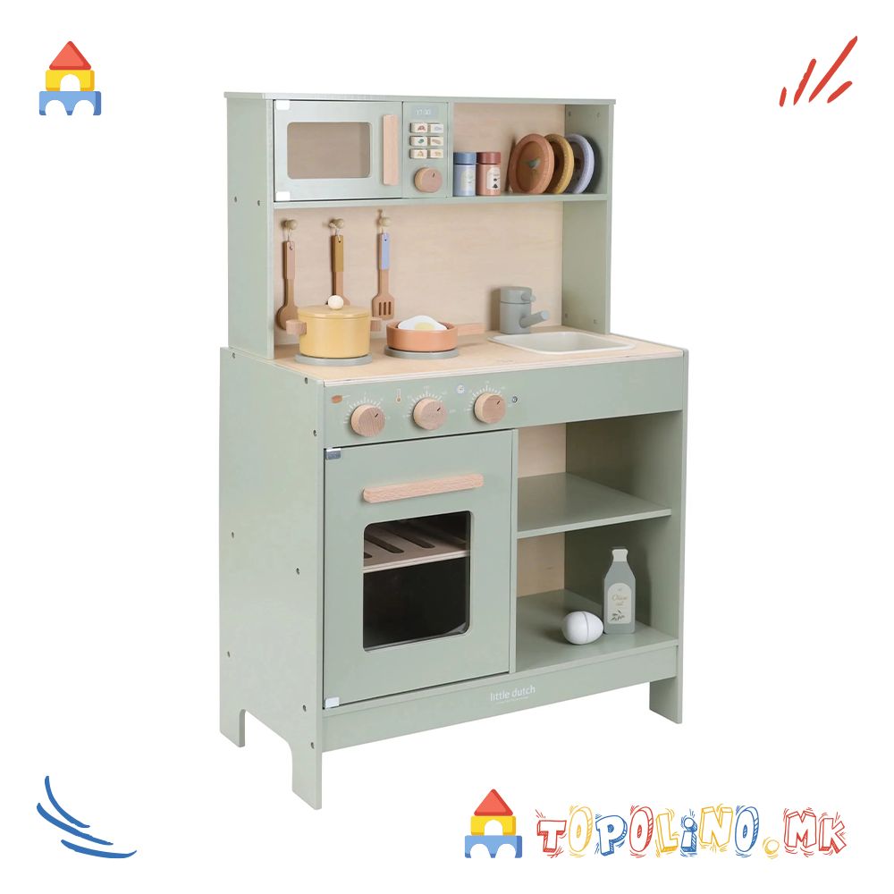 Дрвена Играчка Кујна Mint - Little Dutch