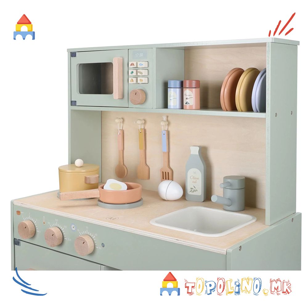 Дрвена Играчка Кујна Mint - Little Dutch - Image 5
