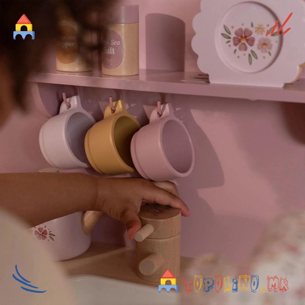 Дрвена Играчка Кујна Pink – Little Dutch - Image 3