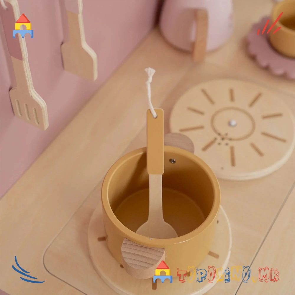 Дрвена Играчка Кујна Pink – Little Dutch - Image 5