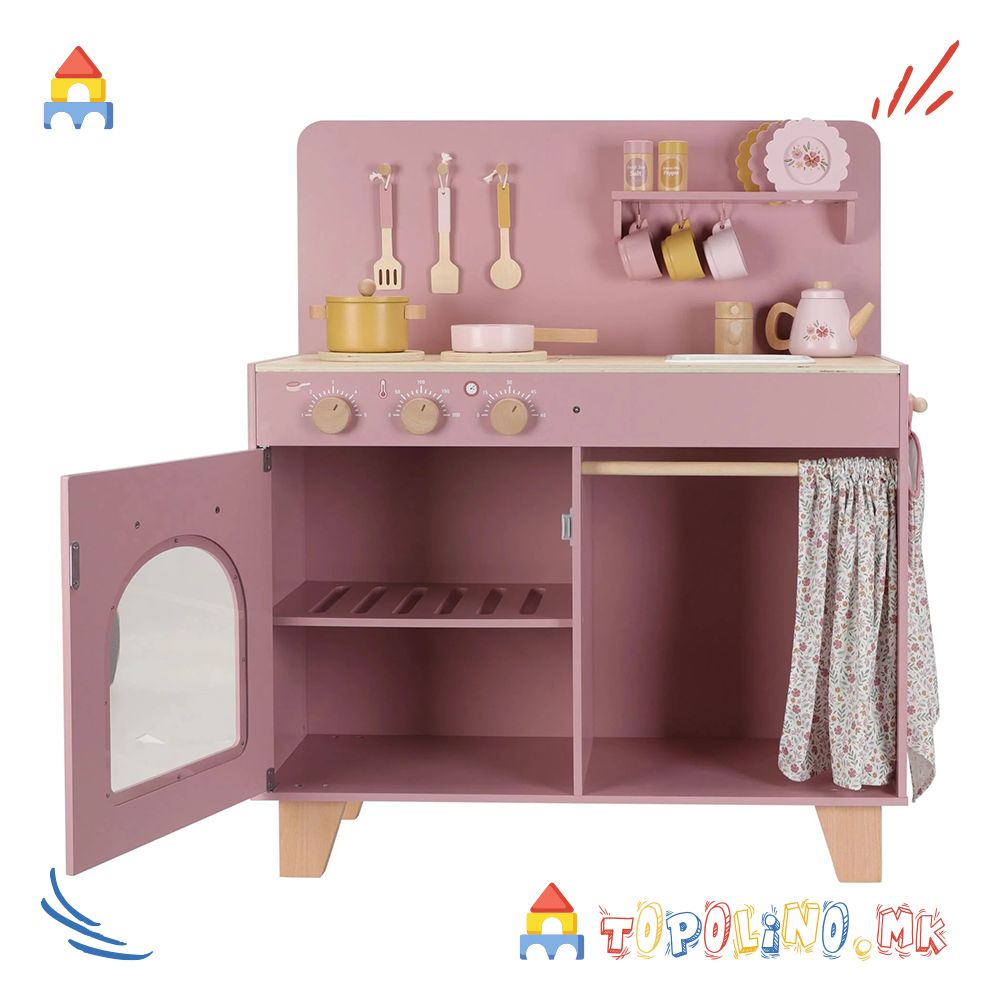 Дрвена Играчка Кујна Pink – Little Dutch - Image 7
