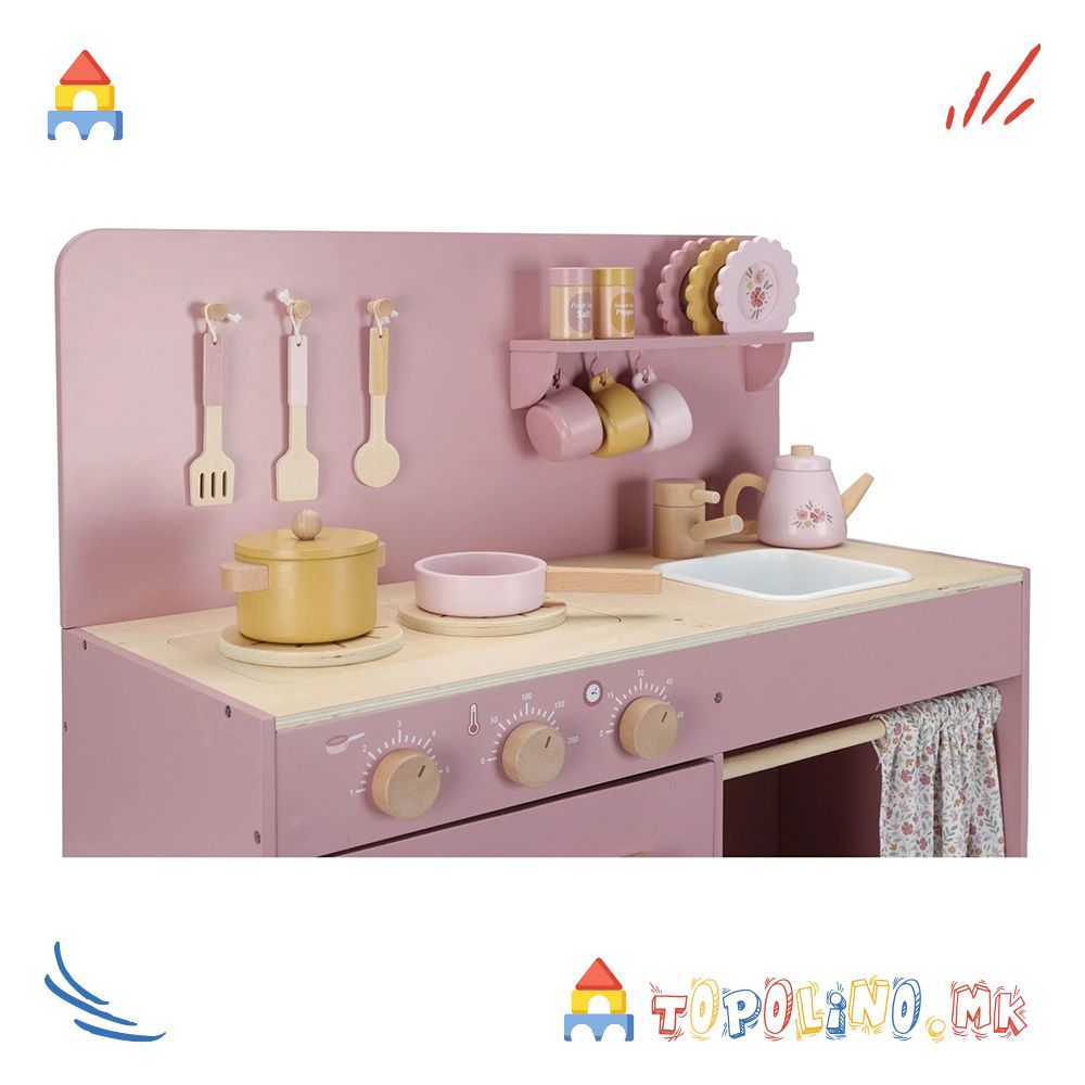 Дрвена Играчка Кујна Pink – Little Dutch - Image 8