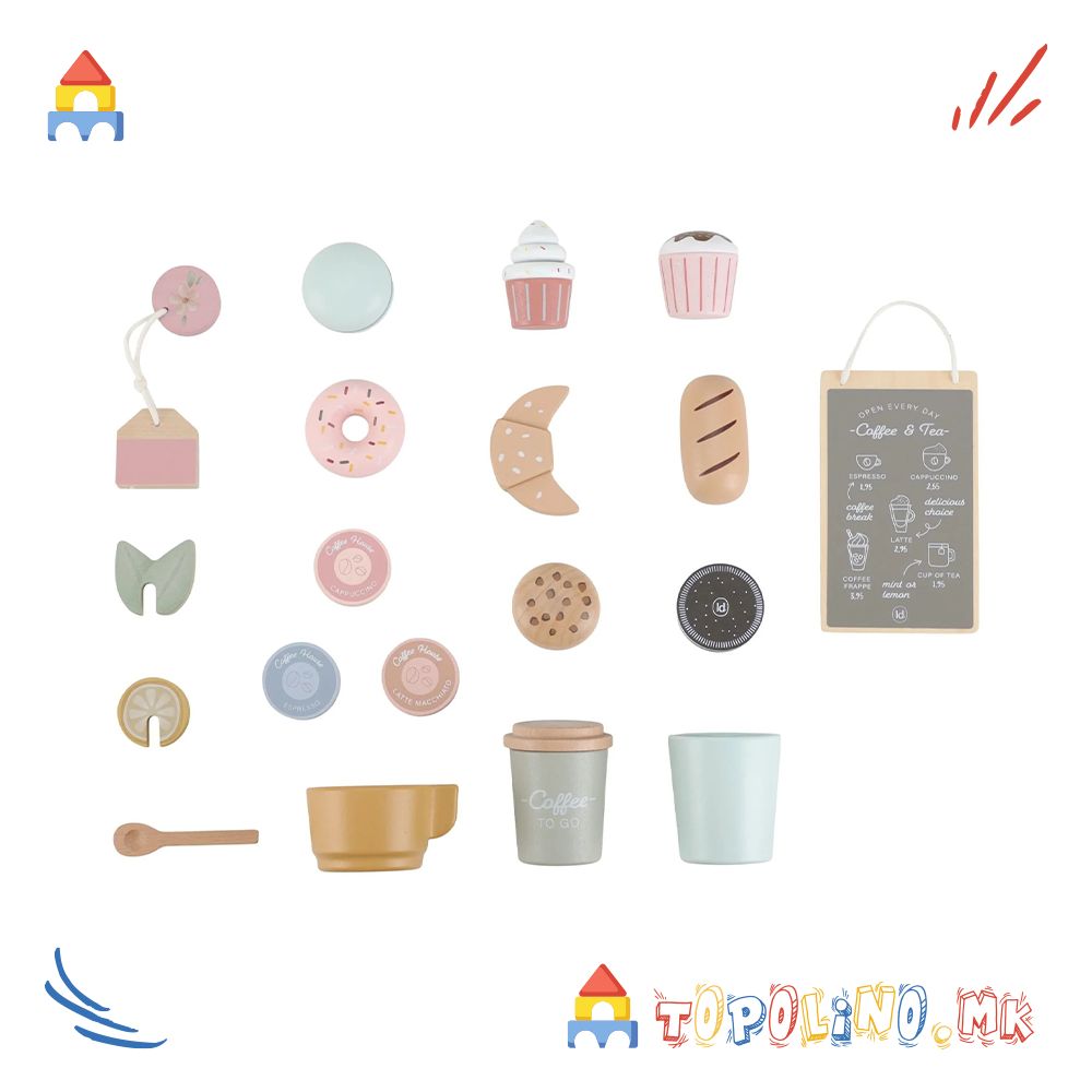 Дрвена Играчка Кафе Корнер - Little Dutch - Image 8