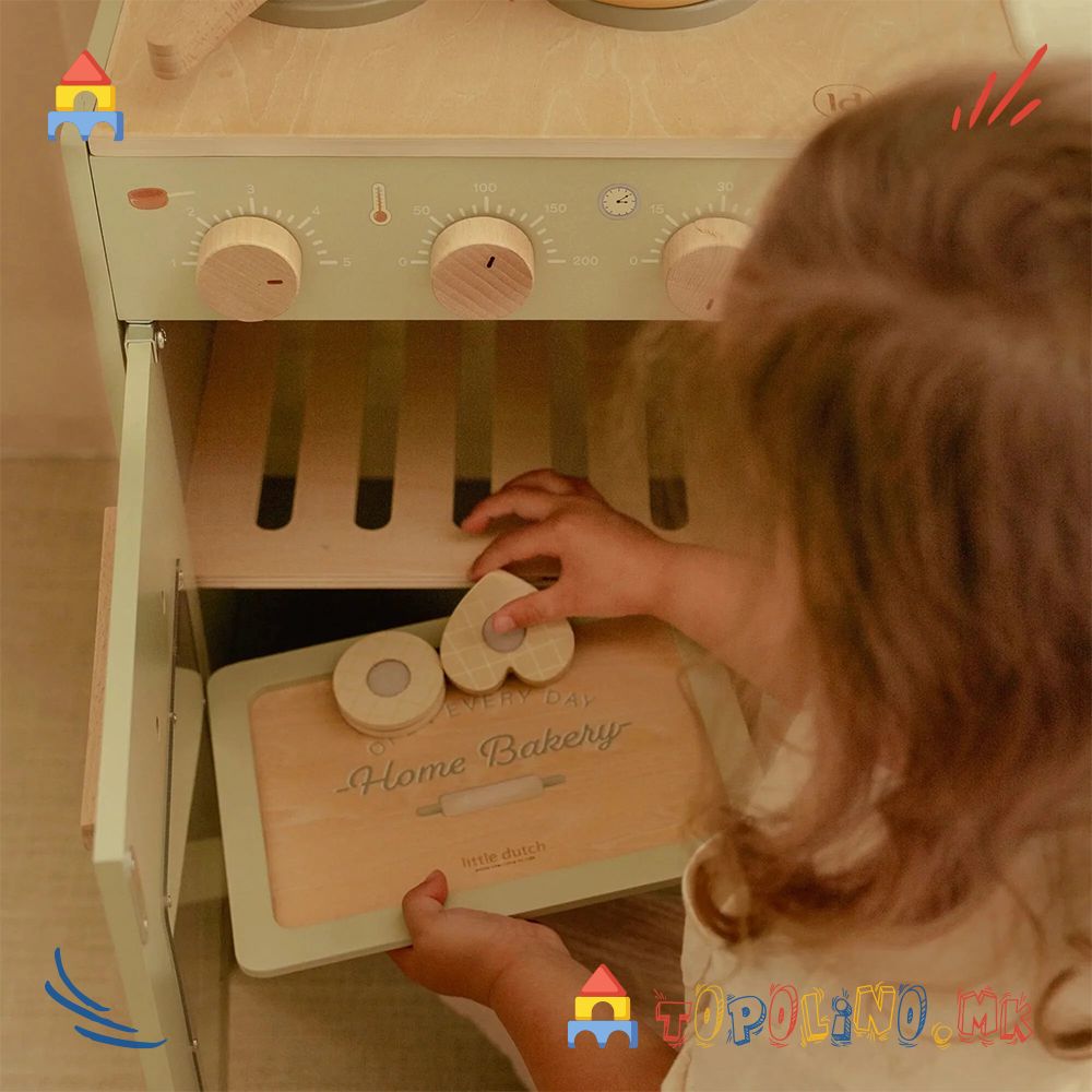 Дрвена Играчка Сет за Готвење – Little Dutch - Image 6