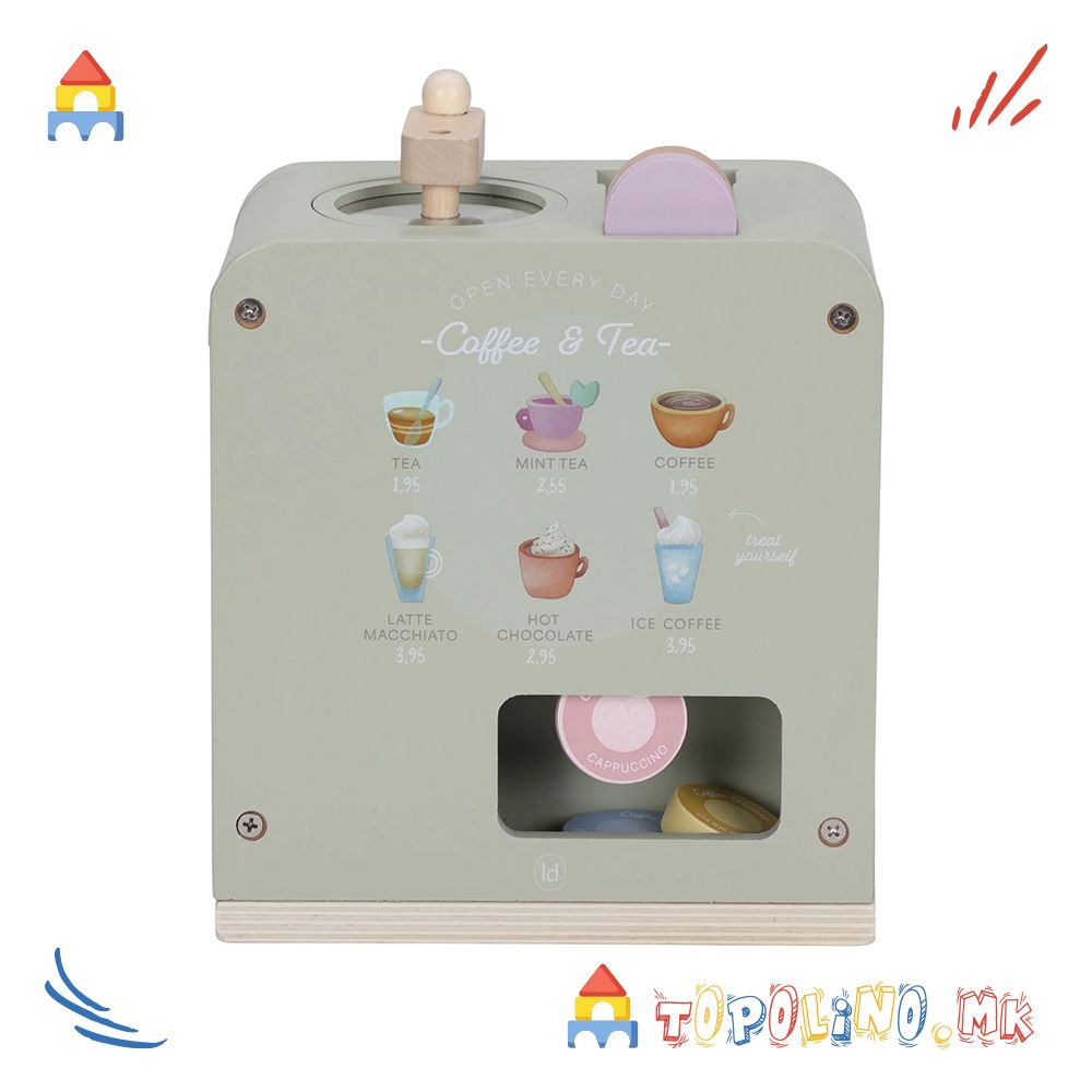 Дрвена Играчка Машина за Кафе – Little Dutch - Image 7