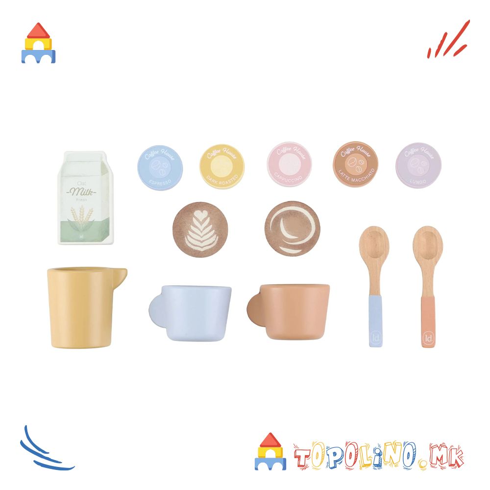 Дрвена Играчка Машина за Кафе – Little Dutch - Image 8