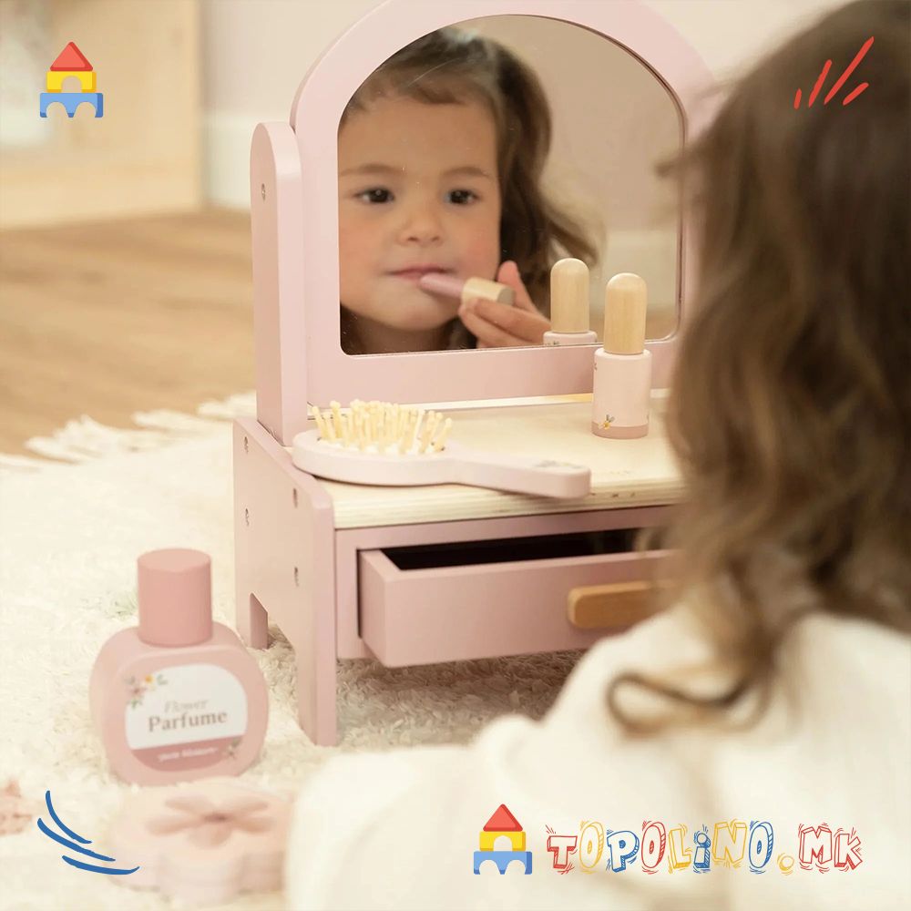 Дрвена Играчка Маса за Шминкање – Little Dutch - Image 3