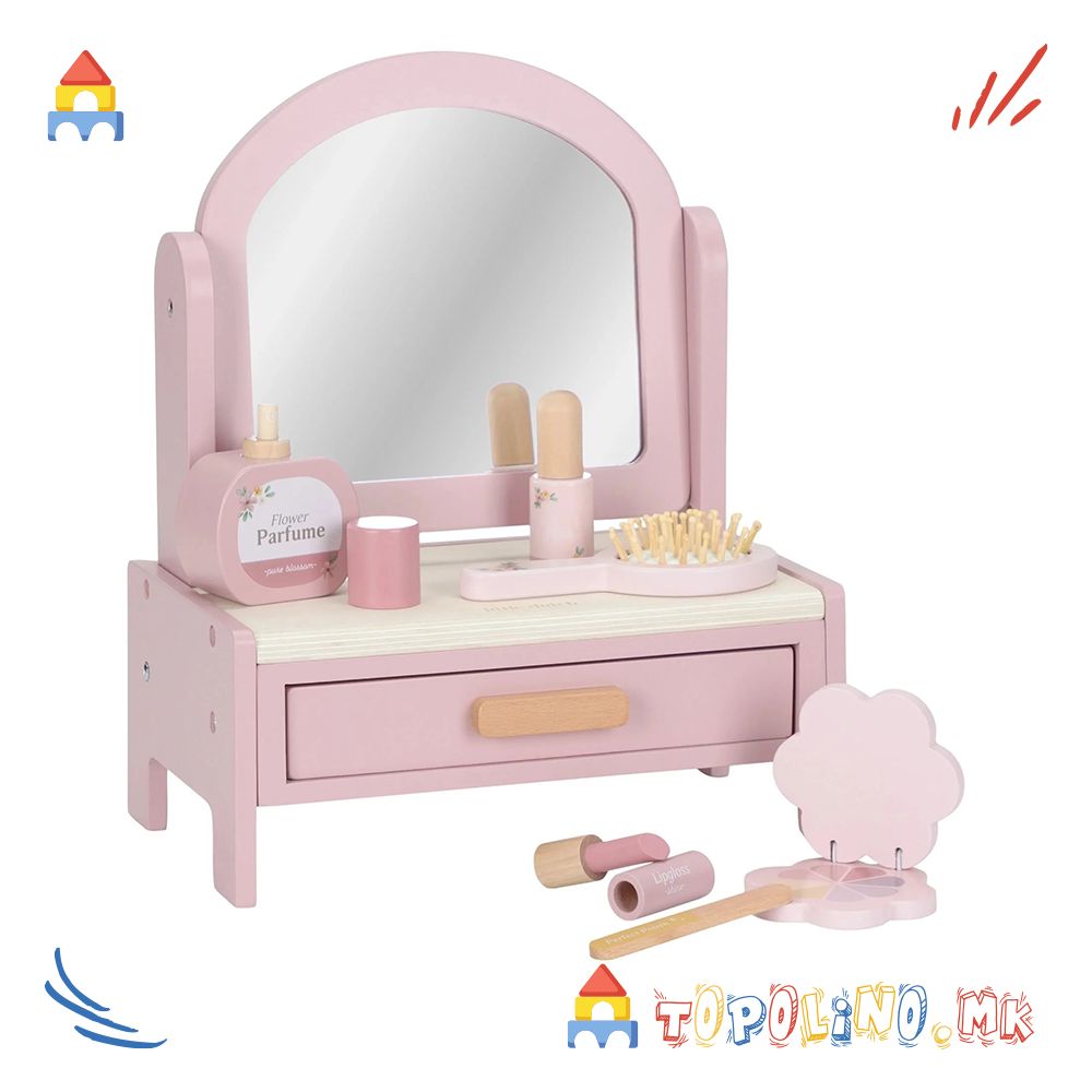 Дрвена Играчка Маса за Шминкање – Little Dutch - Image 5