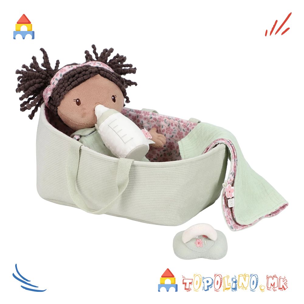 Плишана Играчка Кукла во Кошница Evi – Little Dutch - Image 3