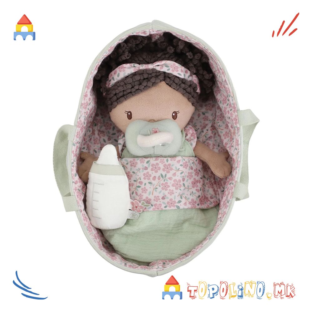 Плишана Играчка Кукла во Кошница Evi – Little Dutch - Image 2