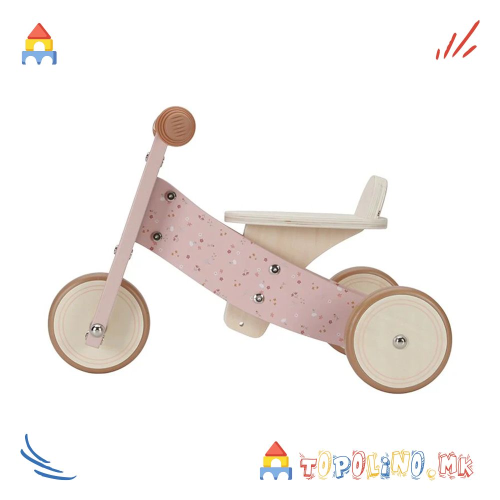 Дрвен Трицикл Розе - Little Dutch - Image 3