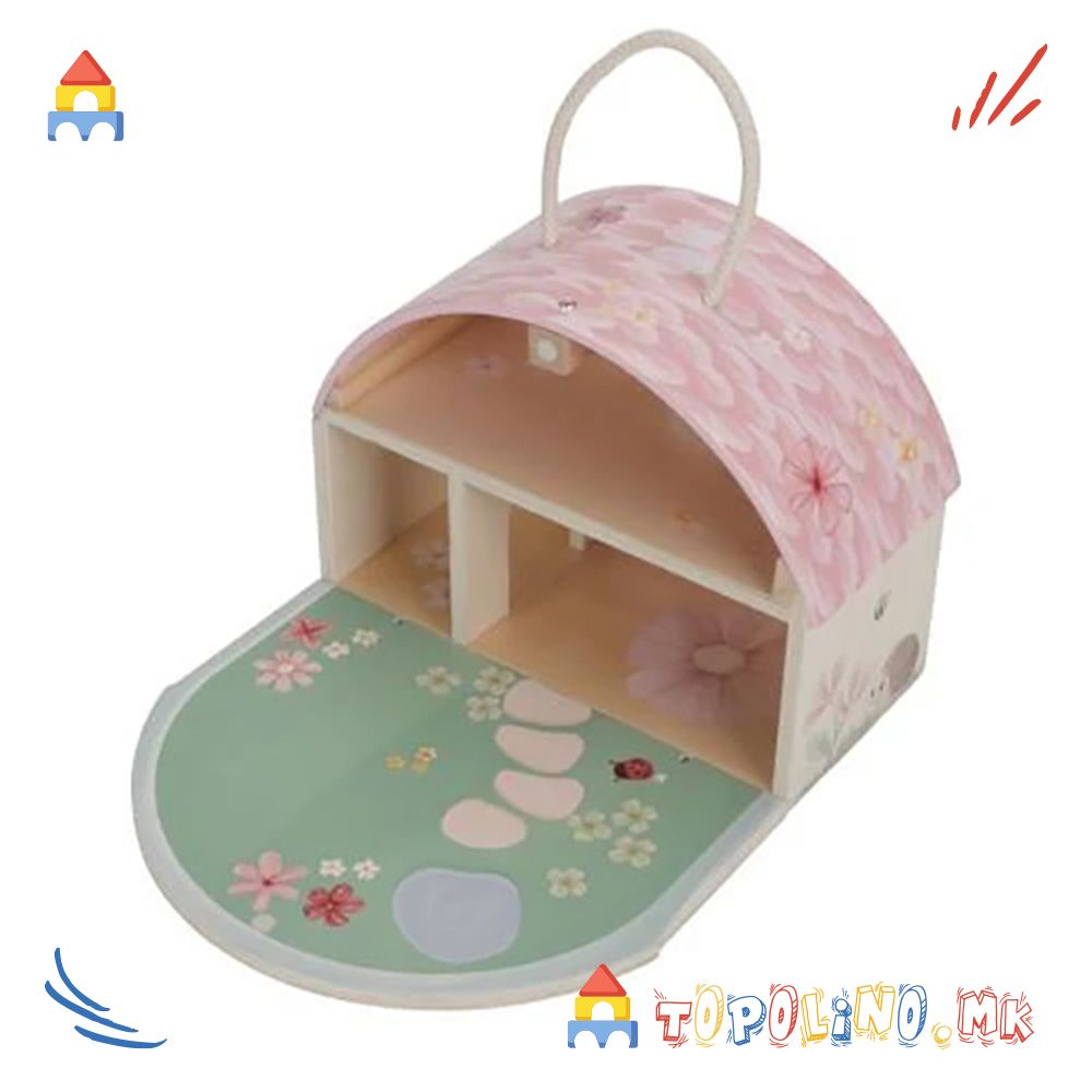 Дрвена Куќичка за Кукли Волшебна Градина – Little Dutch - Image 7