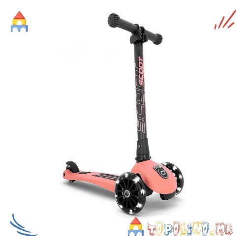 Тротинет Highwaykick 3 Led Peach – Scoot & Ride