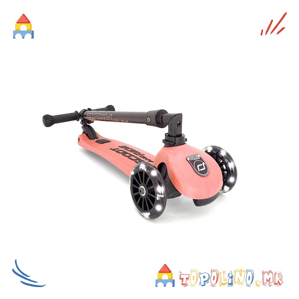 Тротинет Highwaykick 3 Led Peach – Scoot & Ride - Image 2