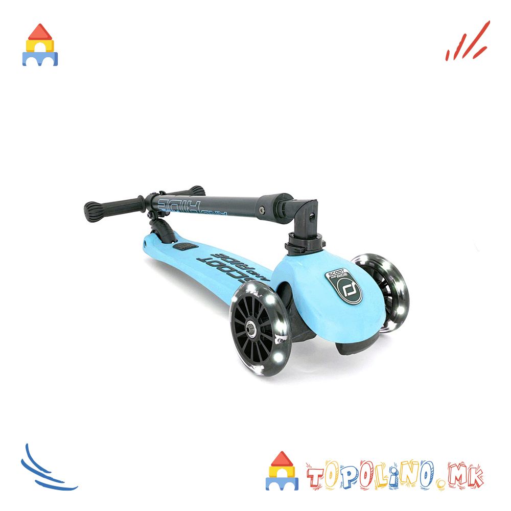 Тротинет Highwaykick 3 Led Blueberry – Scoot & Ride - Image 2