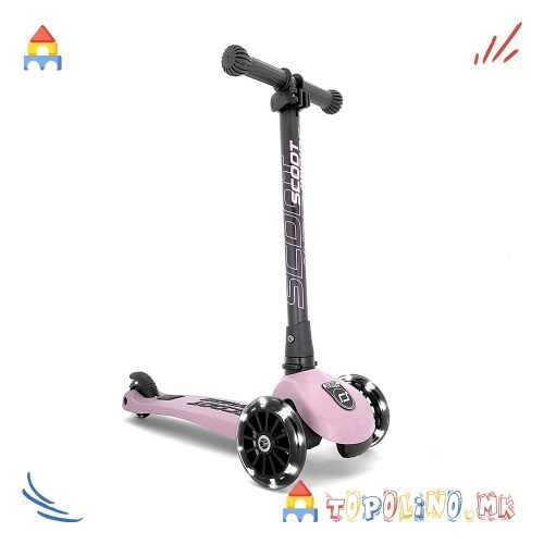 Тротинет Highwaykick 3 Led Rose – Scoot & Ride