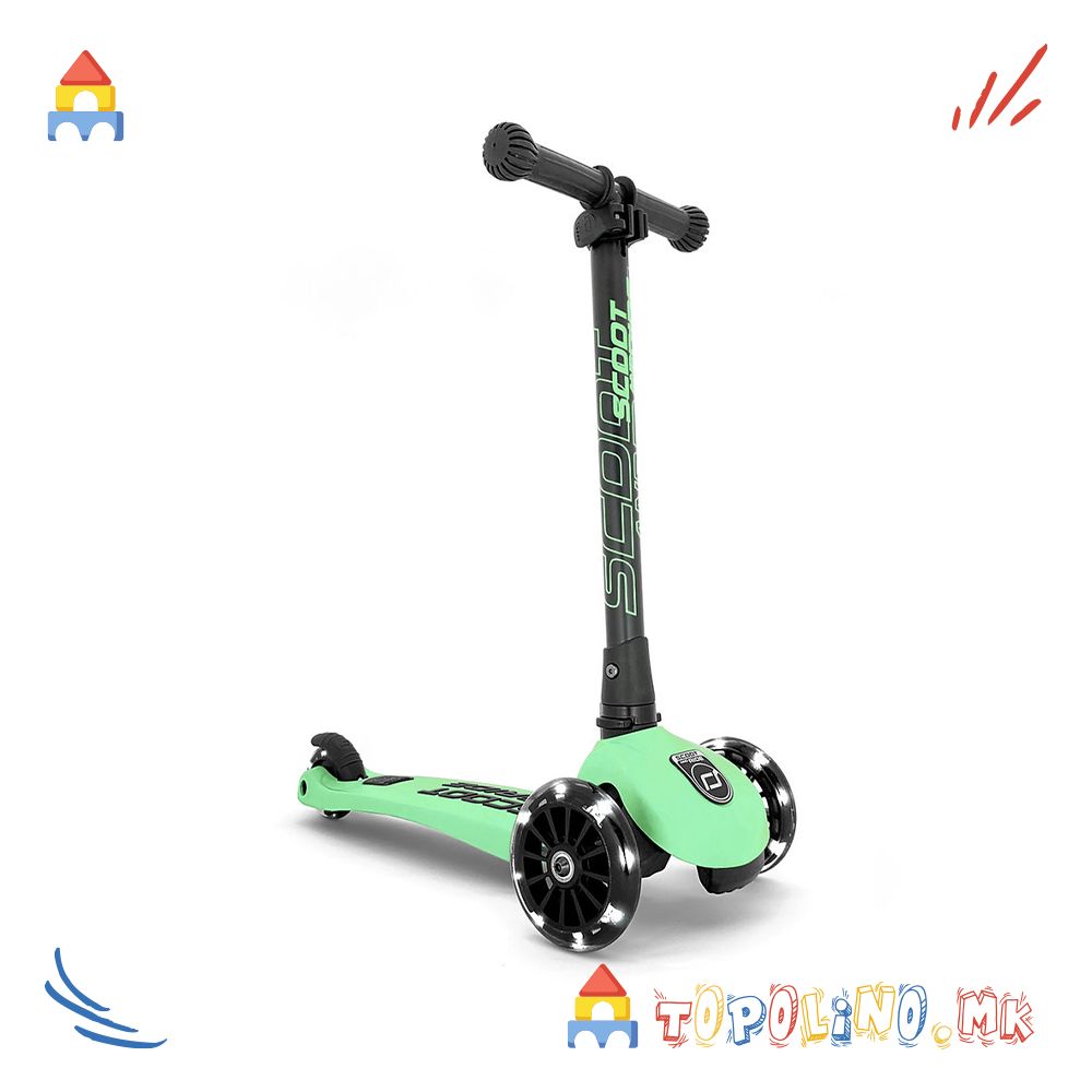 Тротинет Highwaykick 3 Led Kiwi – Scoot & Ride