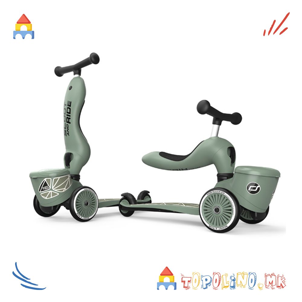 Тротинет Highwaykick 1 Lifestyle Green – Scoot & Ride