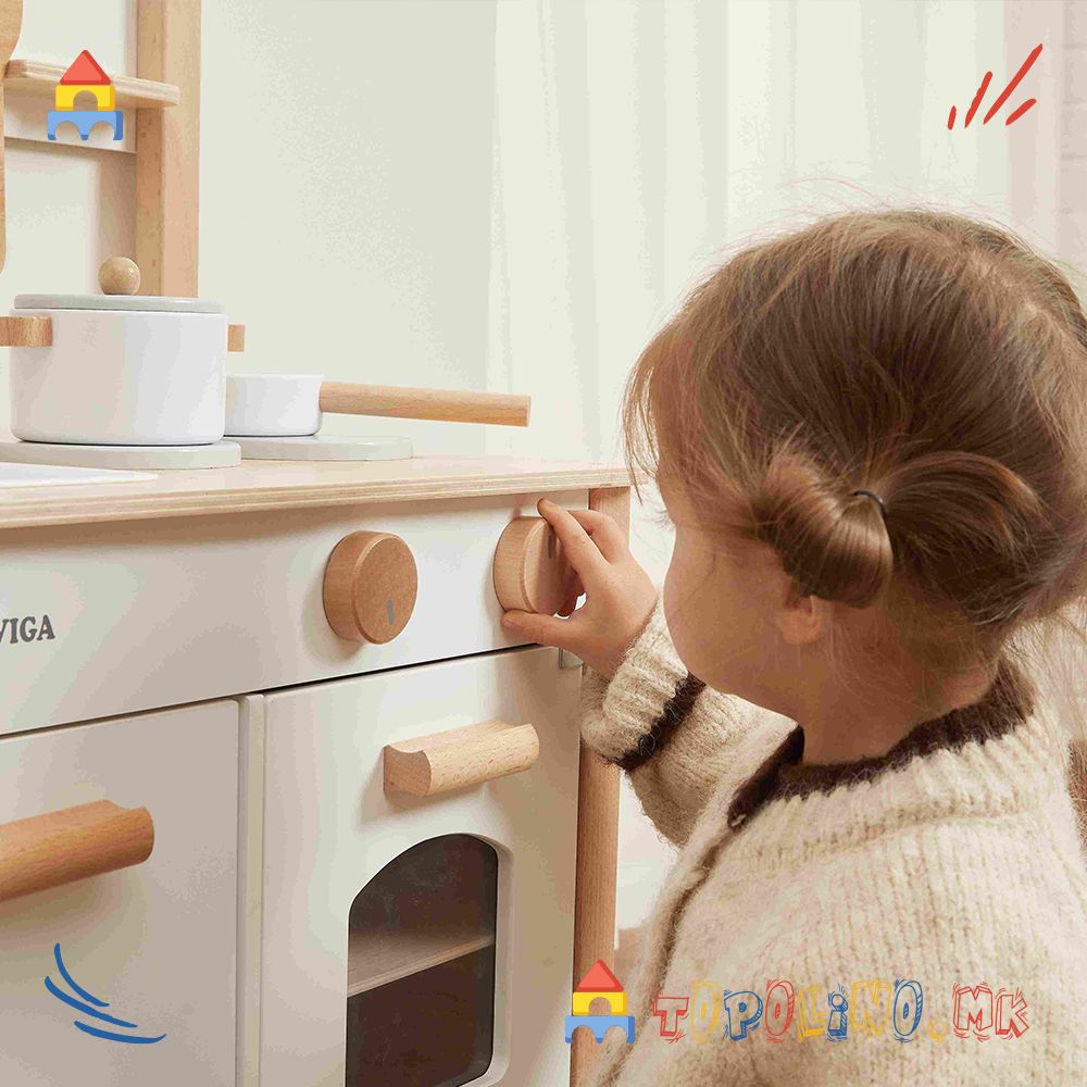 Дрвена Играчка Кујна - Viga - Image 2