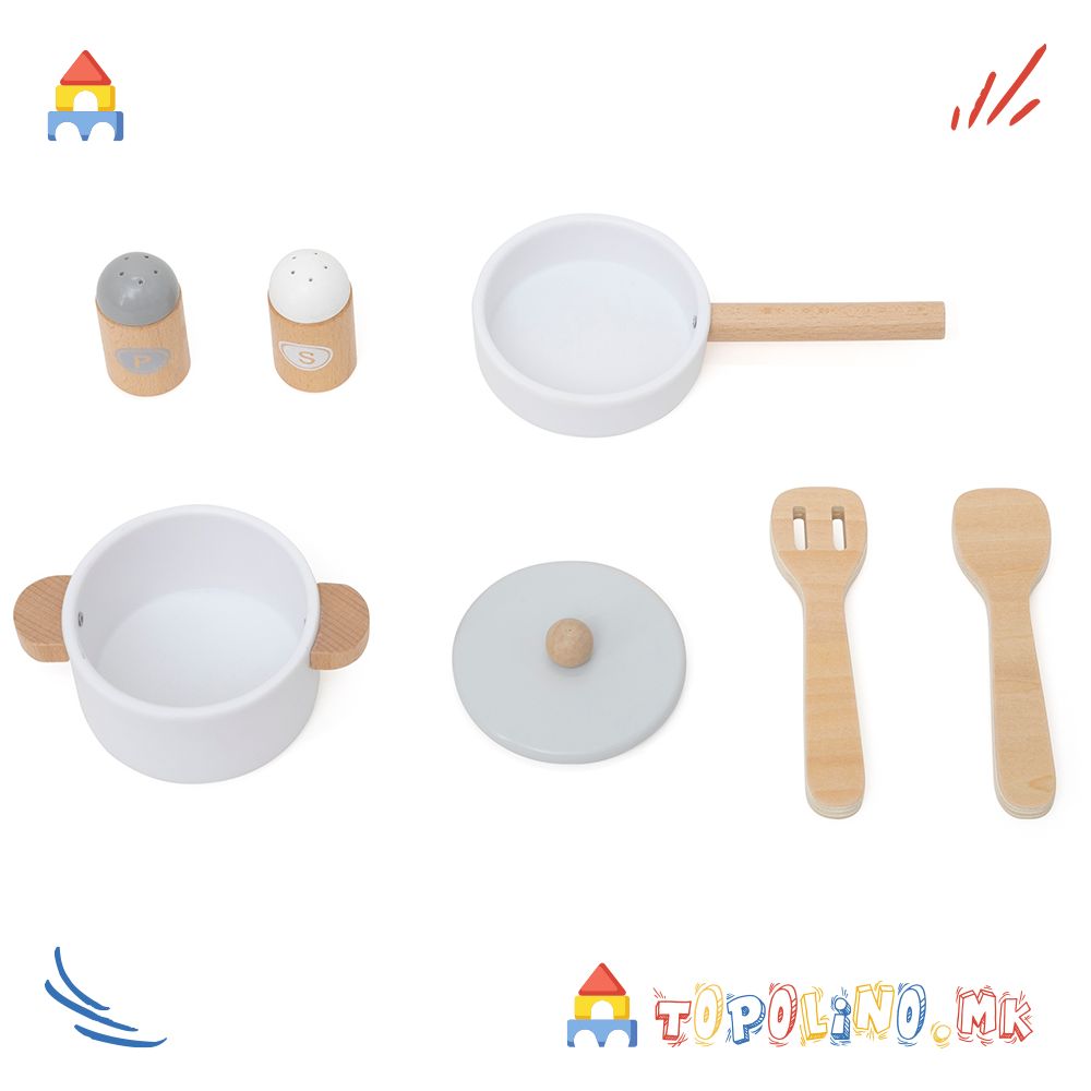 Дрвена Играчка Кујна - Viga - Image 9