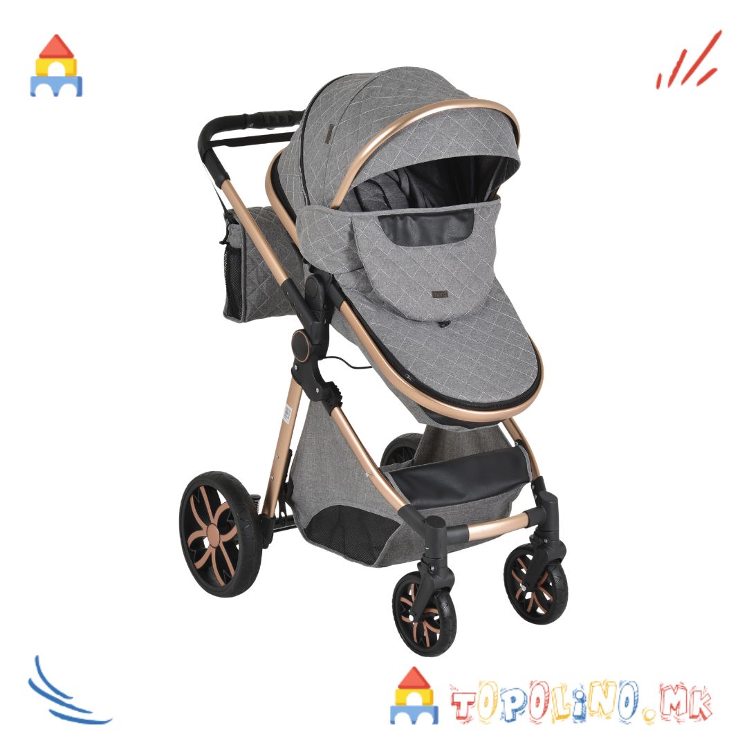Количка Alma Dark Grey – Moni Голем Попуст!