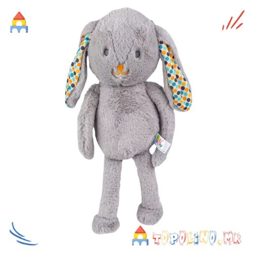 Мека Играчка за Гушкање Зајче Сиво – Bali Bazoo