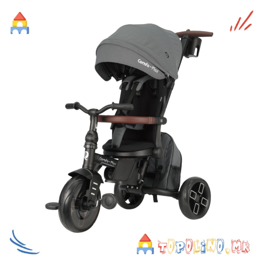 Трицикл Comfo Max 7 во 1 Grey – QPlay