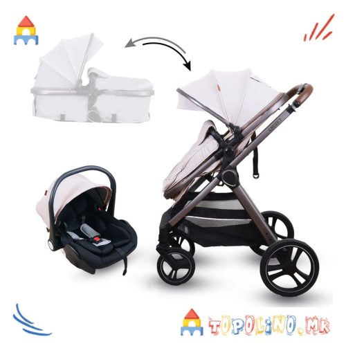 Количка Cruze 2 Multi 2 во 1 Беж – Jungle Голем Попуст -30%
