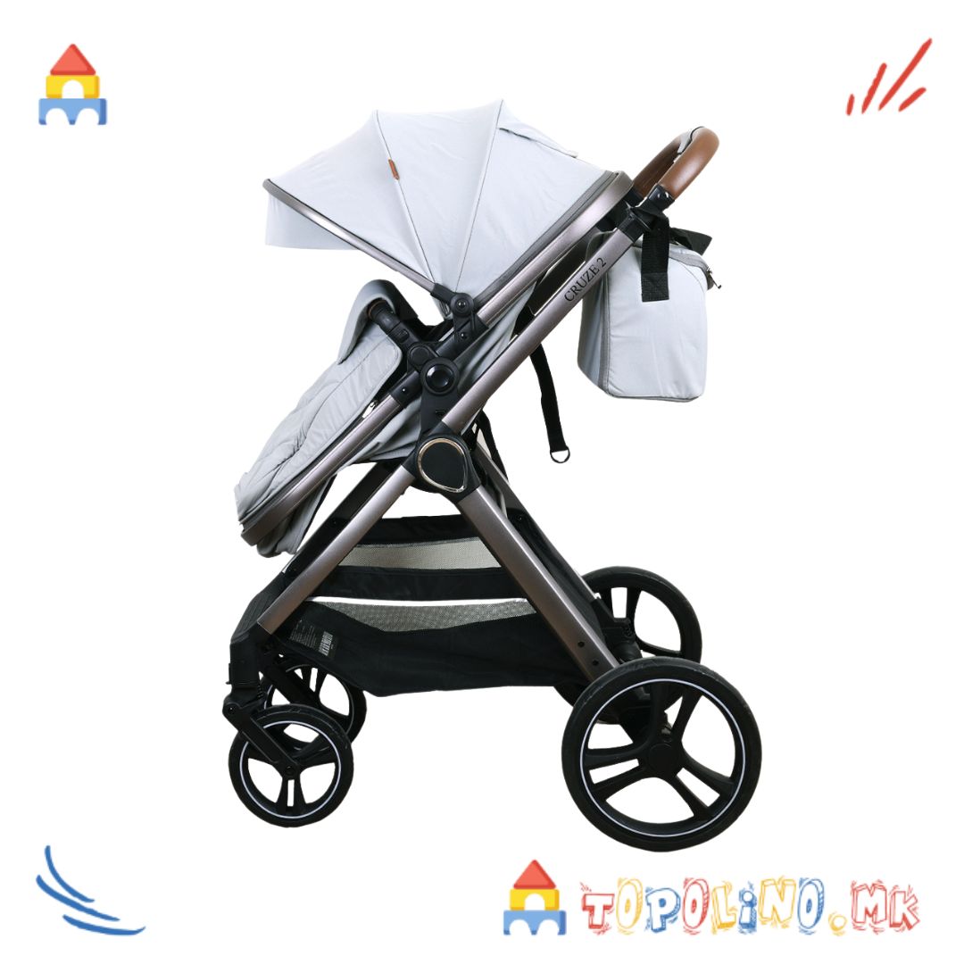 Количка Cruze 2 Multi 2 во 1 Сива – Jungle Голем Попуст -30% - Image 2