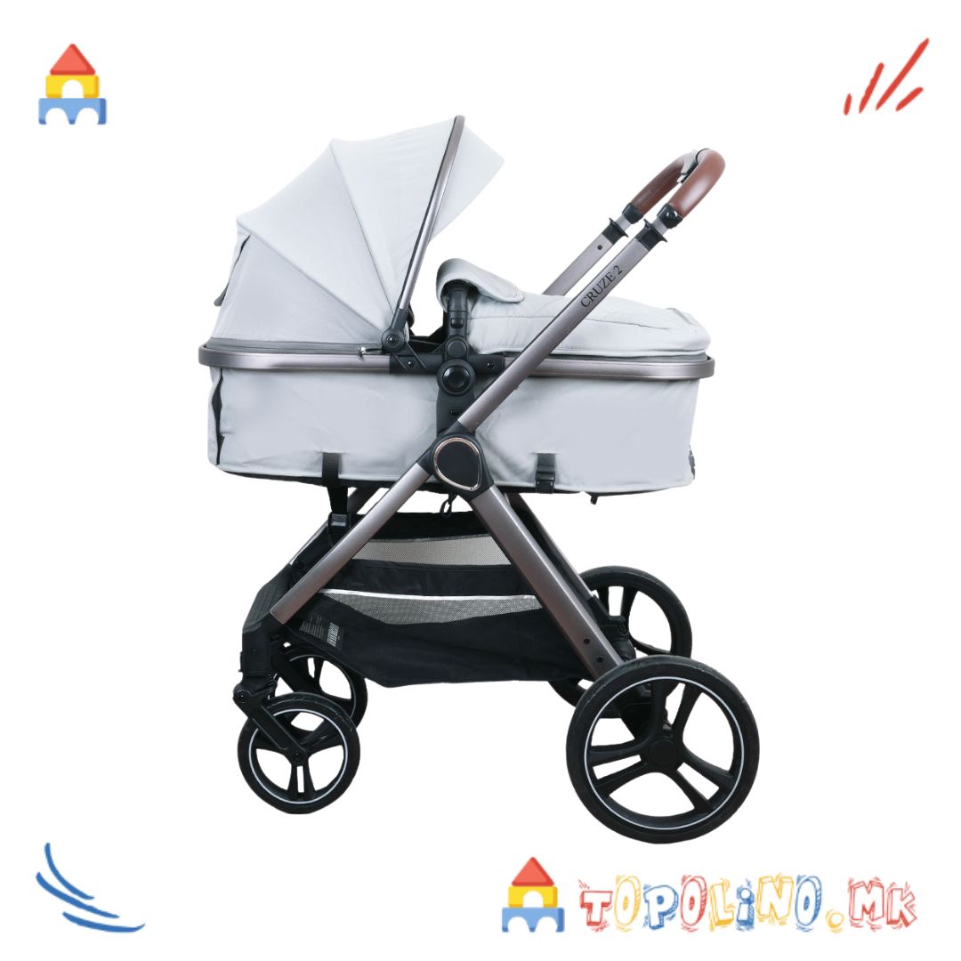 Количка Cruze 2 Multi 2 во 1 Сива – Jungle Голем Попуст -30% - Image 5