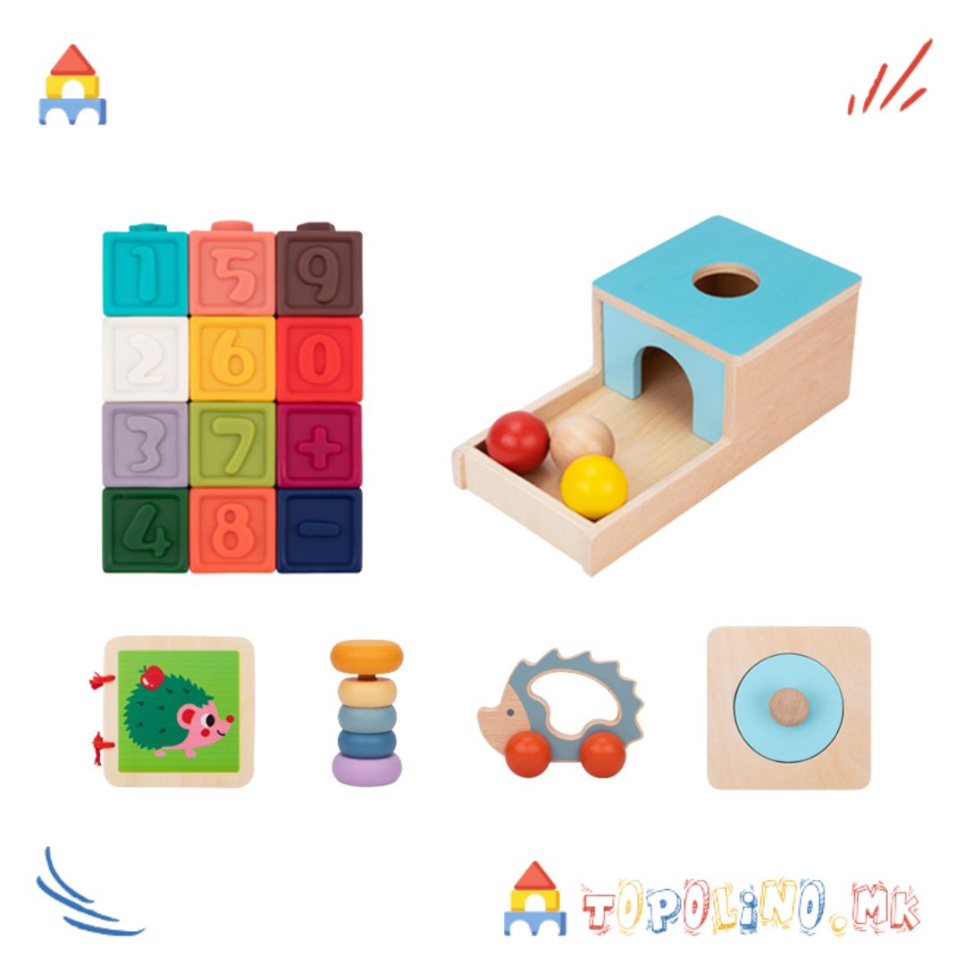 Дрвена Играчка Едукативен Сет - Tooky Toy - Image 2