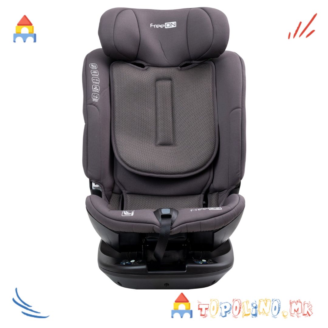 Седиште за Автомобил Epic 40-150cm Grey - FreeOn - Image 4