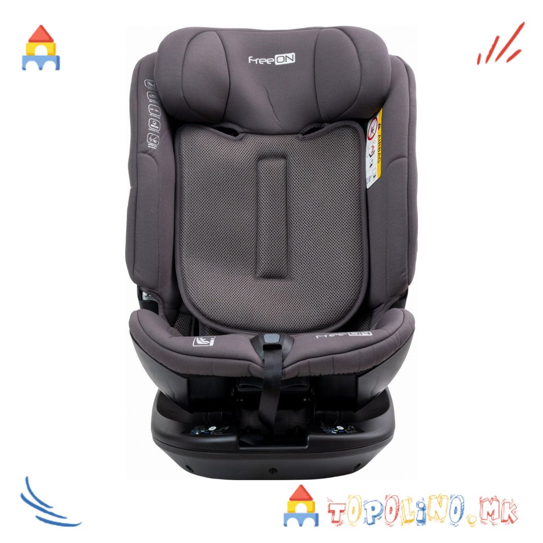 Седиште за Автомобил Epic 40-150cm Grey - FreeOn - Image 3