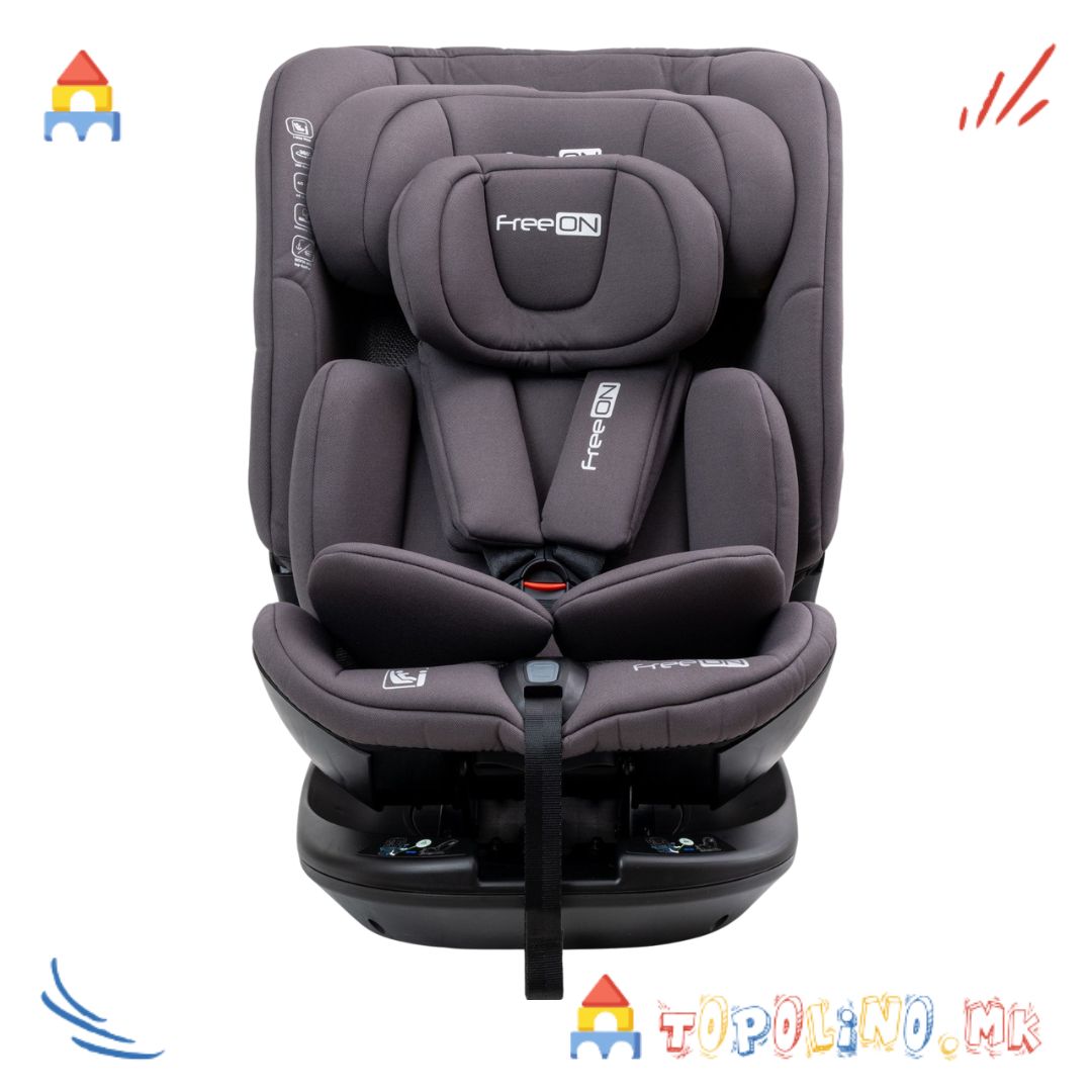 Седиште за Автомобил Epic 40-150cm Grey - FreeOn