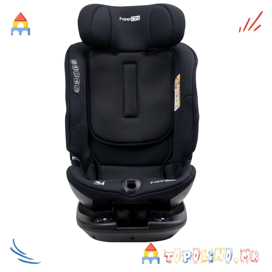 Седиште за Автомобил Epic 40-150cm Black - FreeOn - Image 3