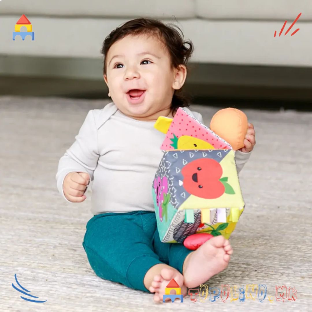 Играчка Мека Коцка Sensory Discovery - Infantino