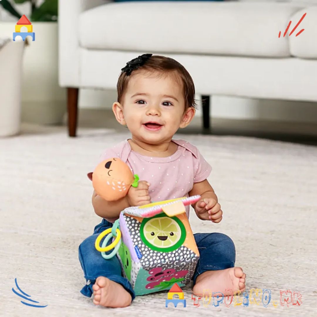 Играчка Мека Коцка Sensory Discovery - Infantino - Image 2