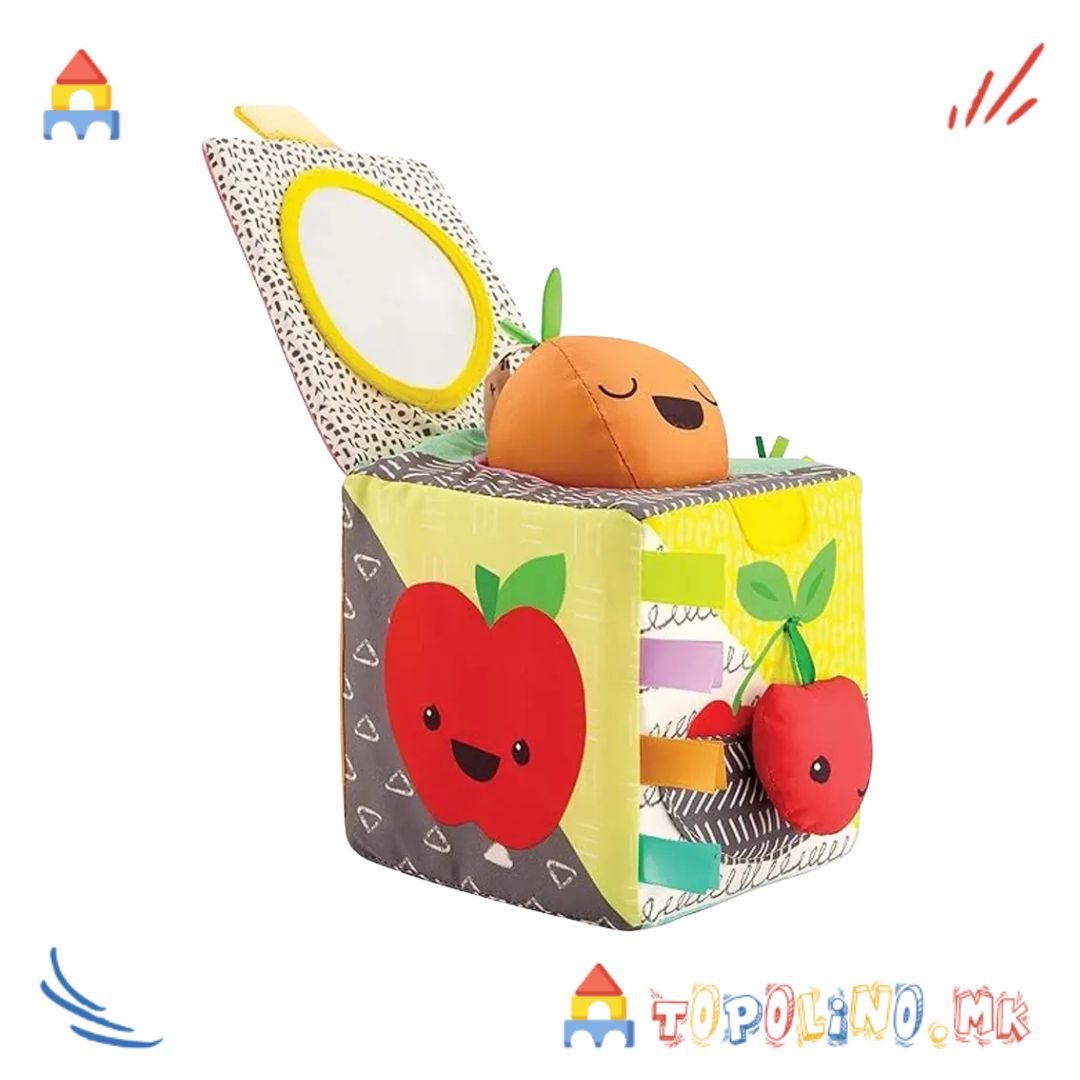 Играчка Мека Коцка Sensory Discovery - Infantino - Image 3