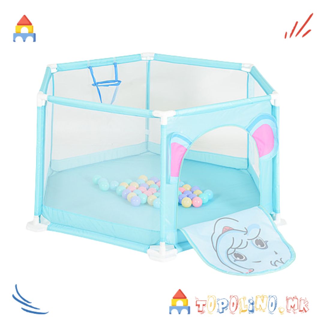 Оградица со Топчиња 50пар. Сина - Moni Toys - Image 3