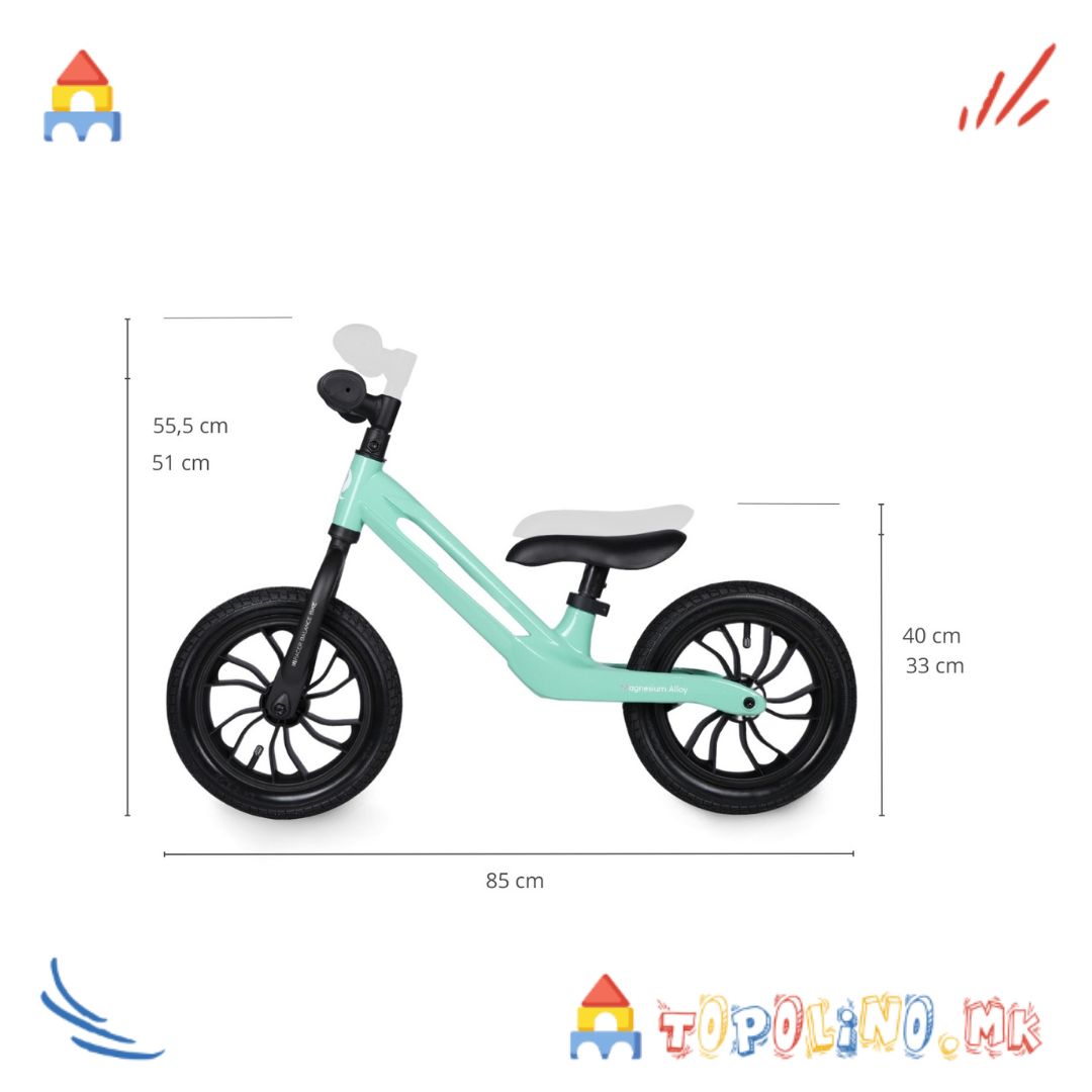 Balance Bike Racer Mint - QPlay - Image 3