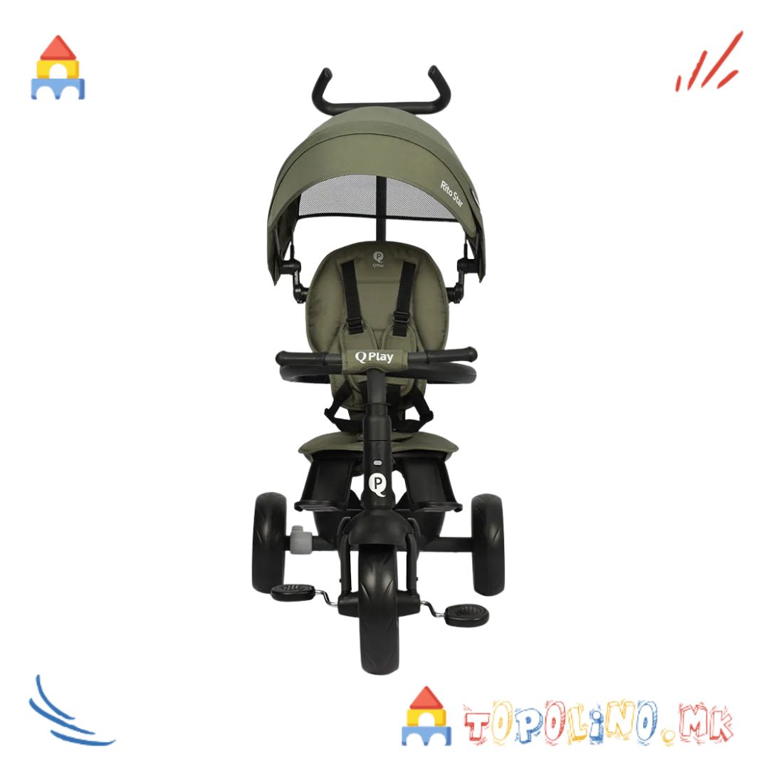 Трицикл Rito Star Army Green – QPlay - Image 5