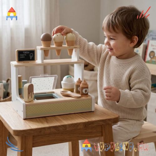 Дрвена Играчка Сет за Сладолед - Moni Toys