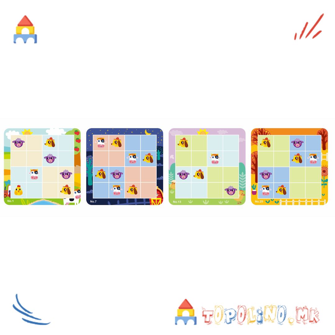 Дрвена Играчка Судоку Фарма - Tooky Toy - Image 5