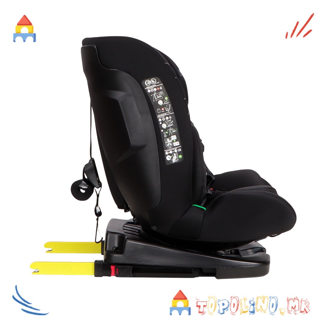 Седиште Vamos I-Size 40-150cm Intense Black - Moni - Image 7