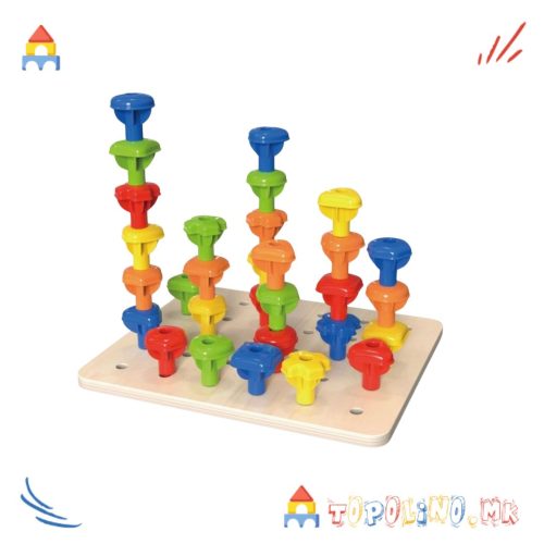 Дрвена Играчка за Редење Виножито - Tooky Toy